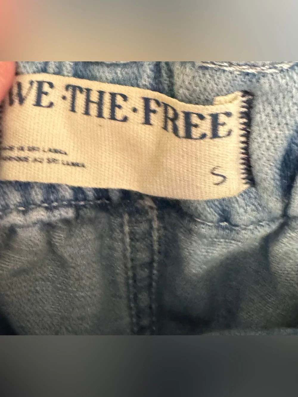NWOT Free People We The Free Silverton Pull-On Barrel Jeans - blue - SMALL
